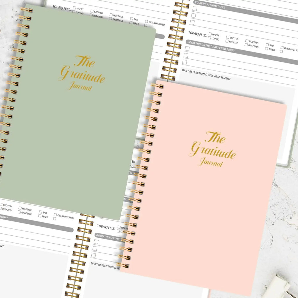Daily Gratitude Planner & Mood Tracker Journal