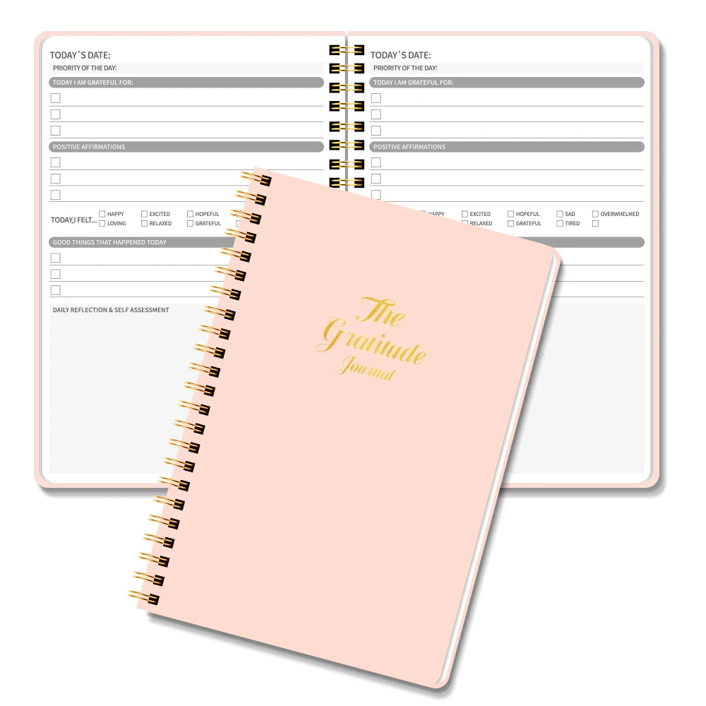Daily Gratitude Planner & Mood Tracker Journal