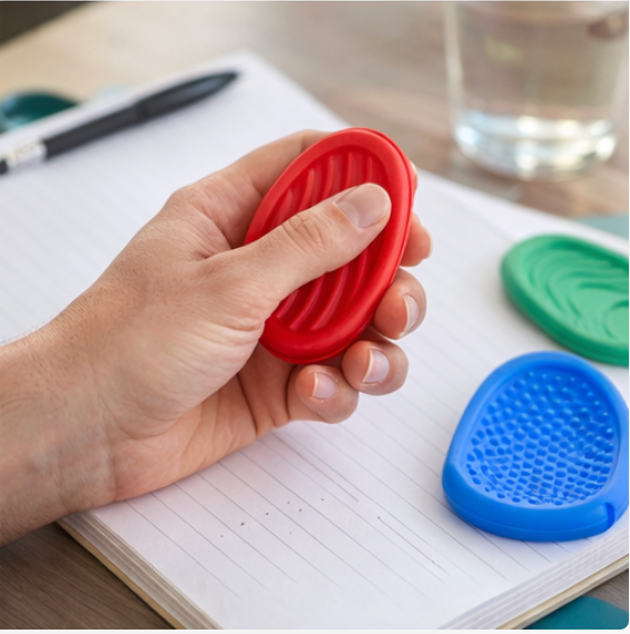 Sensory Texture Worry Stones — 6-Pack Stress Relief Fidget Set