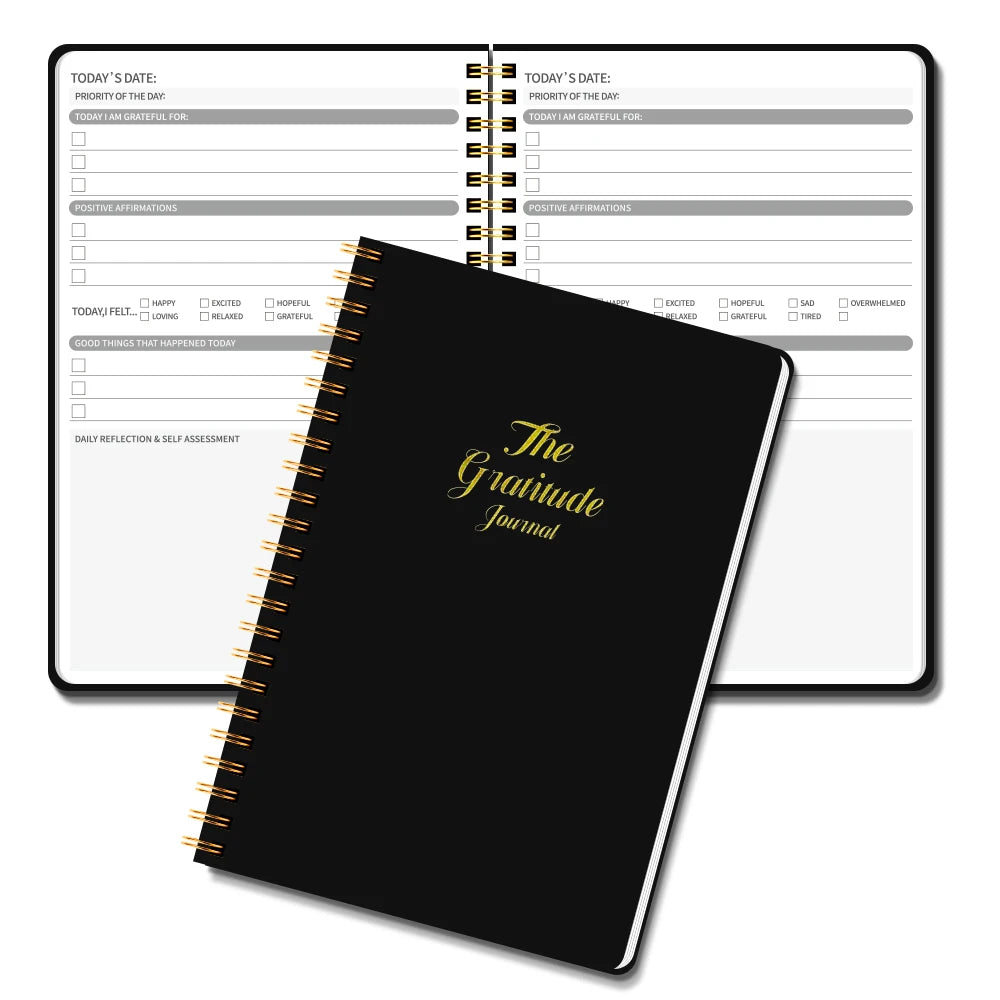 Daily Gratitude Planner & Mood Tracker Journal